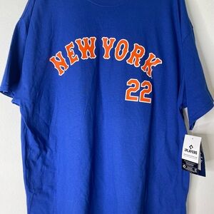 New York Mets Juan Soto Player T-Shirt Mens Large 2XL Blue MLB Baseball NWT 22